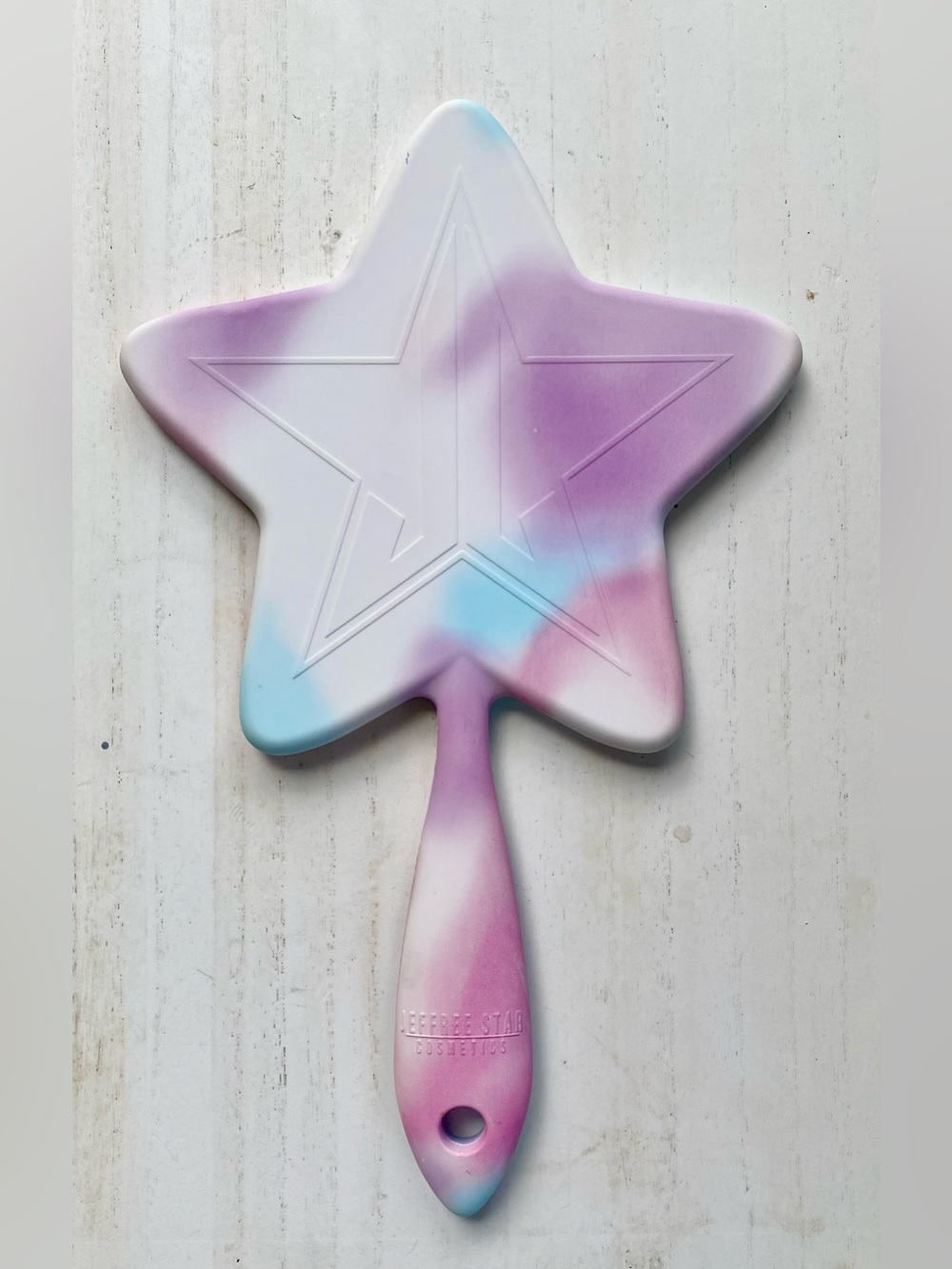 Jeffree Star Cotton Candy Star-Shaped Hand Mirror - Pink, White, Purple, Blue
